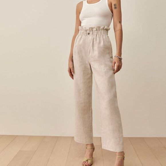 Reformation Finn Linen Pant - Picture 1 of 9